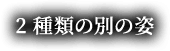 2種類の別の姿